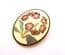Vintage Cloisonne Enamel Primrose Flower Brooch By Fish And Crown