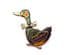 Vintage Collection Of Four Glitter Enamel Detailed Bird Design Brooches
