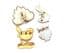Vintage Collection Of Four Glitter Enamel Detailed Bird Design Brooches