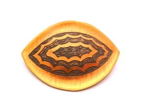 Vintage Copper Geometric Design Brooch By Moda