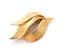 Vintage Coro Textured Golden Leaves Naturalistic Design Leaf Brooch
