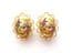 Vintage Courting Couple Countryside Lovers Design Fragonard Style Clip On Earrings