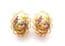 Vintage Courting Couple Countryside Lovers Design Fragonard Style Clip On Earrings