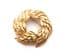 Vintage Crown Trifari Textured Leaf Wreath Design Design Brooch