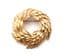 Vintage Crown Trifari Textured Leaf Wreath Design Design Brooch