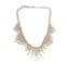Vintage Crystal Rhinestone Geometric Fringe Drop Design Adjustable Length Statement Choker Necklace