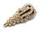 Vintage Czech Rhinestone Set Art Deco Era Abstract Design Dress Clip