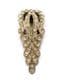 Vintage Czech Rhinestone Set Art Deco Era Abstract Design Dress Clip