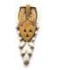 Vintage Czech Rhinestone Set Art Deco Era Abstract Design Dress Clip