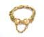 Vintage Dainty Green Aventurine Gemstone Chip Panel Design Bracelet