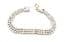 Vintage Dainty Rhinestone Set Triple Row Design Bracelet