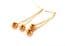 Vintage Double Drop Geometric Knot Detailed Retro Earrings