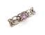 Vintage Early 20th Century Celtic Design Sterling Silver And Amethyst Gemstone Set Design Brooch