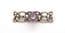 Vintage Early 20th Century Celtic Design Sterling Silver And Amethyst Gemstone Set Design Brooch