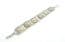 Vintage Eloxal Metal And Lucite Raised Boho Design Light Weight Bracelet