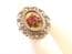 Vintage Embroidered Floral Design Adjustable Size Ring