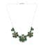 Vintage Emerald Green Rhinestone Set Floral Design Statement Choker Necklace