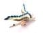 Vintage Enamel And Marcasite Goose In Flight Bird Design Brooch