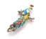 Vintage Enamel And Marcasite Peacock Bird Design Brooch