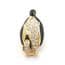 Vintage Enamel And Rhinestone Penguin Family Bird Design Brooch