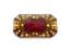 Vintage Enamel And Rhinestone Silver Plated Art Deco Revival Style  Brooch Attributed To Pierre Bex