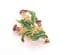 Vintage Faux Amethyst And Enamel Thistle Flower Scottish Design Brooch