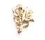 Vintage Faux Amethyst And Enamel Thistle Flower Scottish Design Brooch