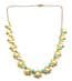 Vintage Faux Pearl And Blue Aurora Borealis Bead Necklace.
