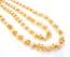 Vintage Faux Pearl And Citrine Glass Necklace
