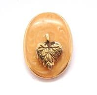 Vintage Floridan Enamel Combination Leaf Brooch And Scarf Clip