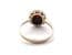 Vintage Garnet, Marcasite And Sterling Silver Ring