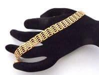 Vintage Geometric Link Design Retro Style Bracelet