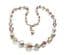 Vintage Grey Aurora Borealis Crystal Beaded Adjustable Short Length Necklace