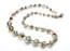 Vintage Grey Aurora Borealis Crystal Beaded Adjustable Short Length Necklace