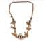 Vintage Hand Crafted Wooden Bead Safari Animal Design Matinee Length Shabby Chic Necklace