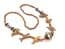 Vintage Hand Crafted Wooden Bead Safari Animal Design Matinee Length Shabby Chic Necklace