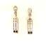 Vintage Kit Heath Small Sterling Silver And Cubic Zirconia Abstract Rennie Mackintosh Geometric Drop