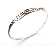 Vintage Kit Heath Sterling Silver Rennie Mackintosh Style Bracelet