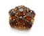 Vintage Large Abstract Floral Design Smoky Topaz Coloured Rhinestone Set Brooch By Sphinx
