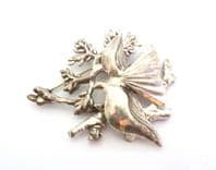 Vintage Large Antigona Paris Dove Bird Design Statement Designer Brooch