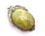 Vintage Large Art Nouveau Style Marbled Green Faux Connemara Set Statement Design Brooch By Miracle