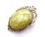 Vintage Large Art Nouveau Style Marbled Green Faux Connemara Set Statement Design Brooch By Miracle