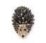 Vintage Large Black And Clear Rhinestone Detailed Hedgehog Design Statement Brooch