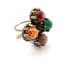Vintage Large Celtic Scottish Design Faux Gem Set Scarf Ring