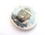 Vintage Large Ceramic Galleon Ship Design Brooch