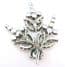 Vintage Large Clear Rhinestone Set Abstract Floral Design Brooch