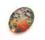 Vintage Large Cloisonne Enamel Flower Floral Design Brooch
