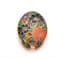 Vintage Large Cloisonne Enamel Flower Floral Design Brooch