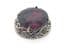 Vintage Large Faux Amethyst Set Tudor Rose Detailed Statement Design Attributed To Miracle
