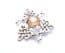 Vintage Large Faux Cairngorm Rhinestone Set Scottish Celtic Style Zoomorphic Design Brooch